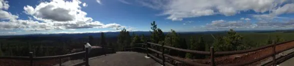 panorama view from lava butte, sunriver, Oregon
