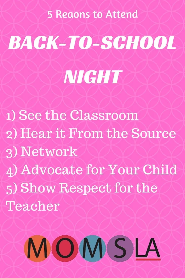 Going to Back to School Night can seem like just another task in a busy school year. But we have 5 reasons we think you might want to attend. #backtoschool #teachablemoments