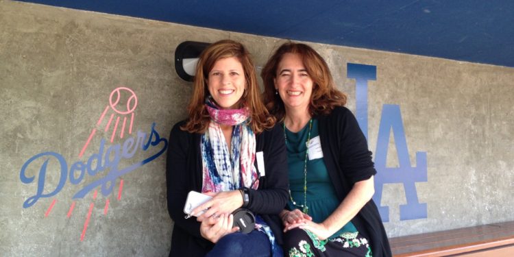 Yvonne Condes and Sarah Auerswald at Dodgers Stadium to learn about what's new with the Dodgers in 2016.