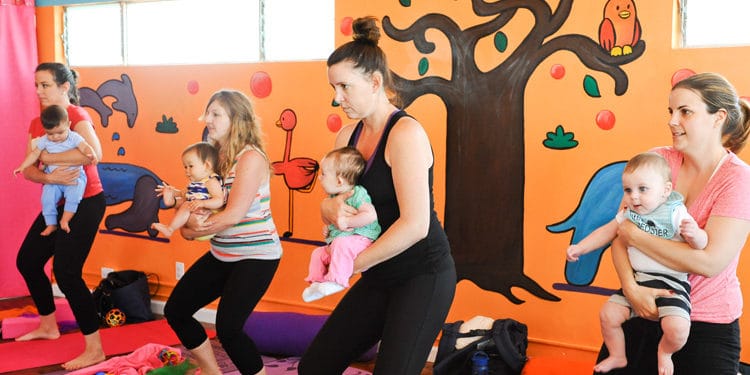 Zooga Yoga is one of the fun places to work out with your baby in Los Angeles