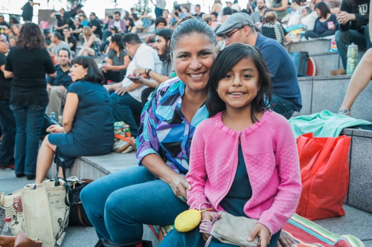 people enjoying a summer concert in Los Angeles