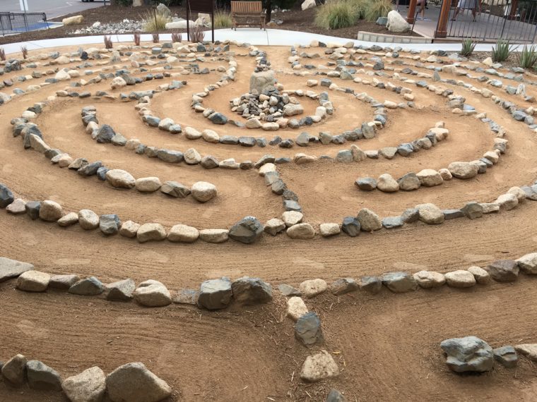 labyrinth at Glen Ivy Hot Springs
