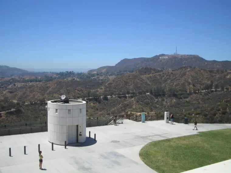 The Griffith Observatory is a great place to visit with or without kids. Check out our guide. #losangeles #griffithobservatory #thingstodoinlosangeles #science #travel #familytravel