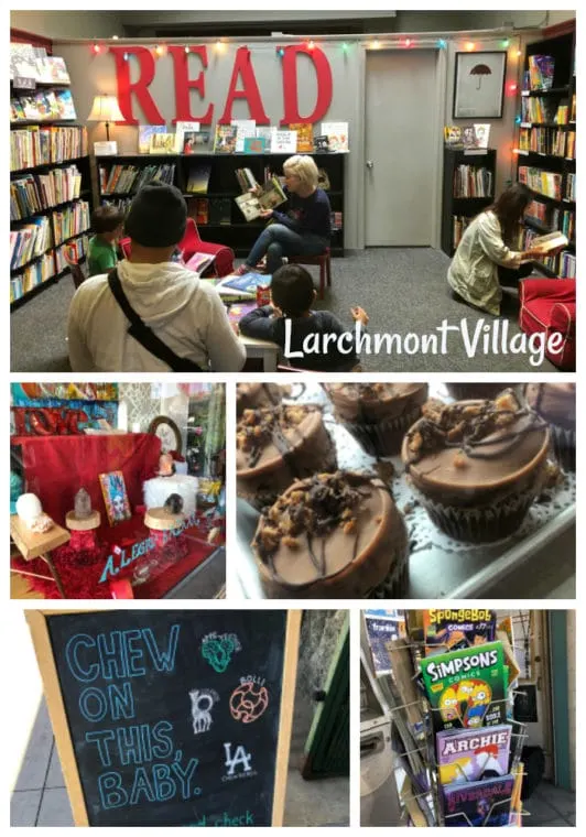 Taking a stroll in Larchmont Village is one of the fun things to do near Hancock Park with kids. #hancockpark #losangeles #thingstodoinla #larchmont #independentbookstores
