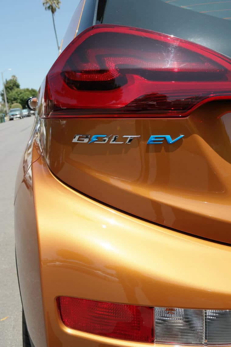 Chevy Bolt EV Premier rear brake light