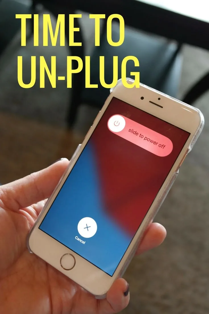 time to unplug power down iPhone