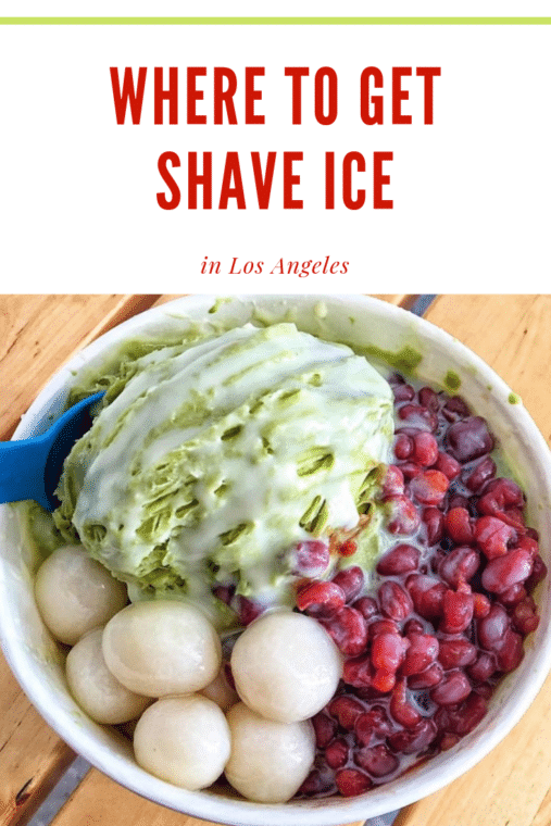 A bowl of shaved ice with added ingredients