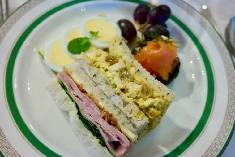 Tea Sandwiches on a plate at the London West Hollywood 