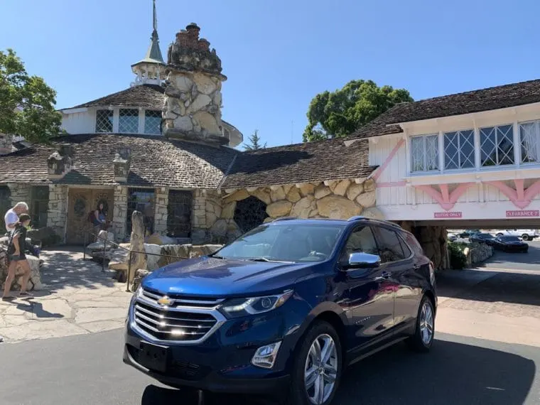 Chevy Equinox stopped at the famous Madonna Inn