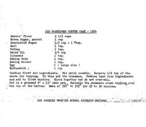 the actual recipe from 1954