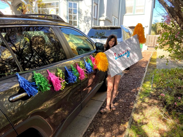 Car Parade for Lucy in Berkeley