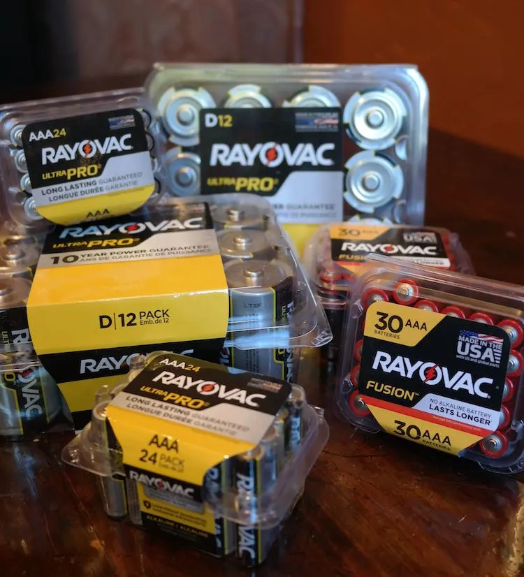 ray o vac batteries for emergency kit