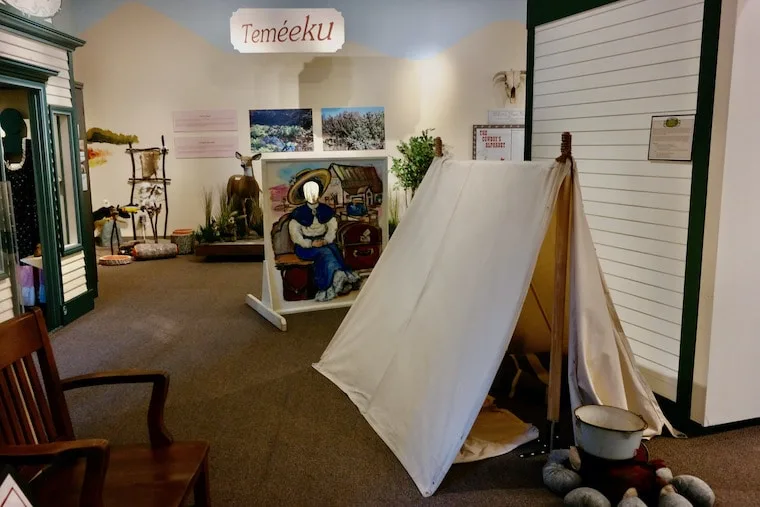 Kids' history play area at Temecula Museum