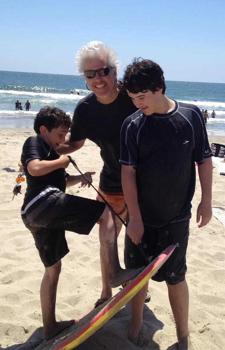 Three California Surfer Dudes on Venice Beach
