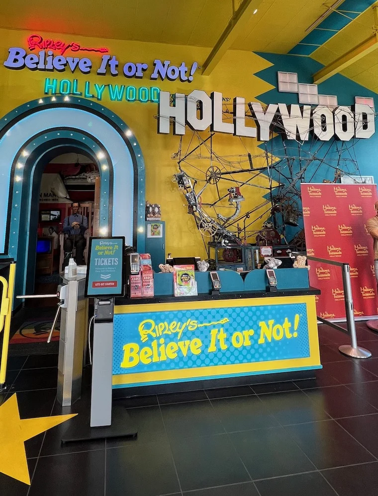 The entrance to Ripley's Believe it or Not Odditorium in Hollywood