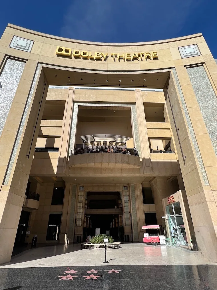 The Dolby Theater is located at Hollywood and Highland and is the home of the annual Academy Awards show