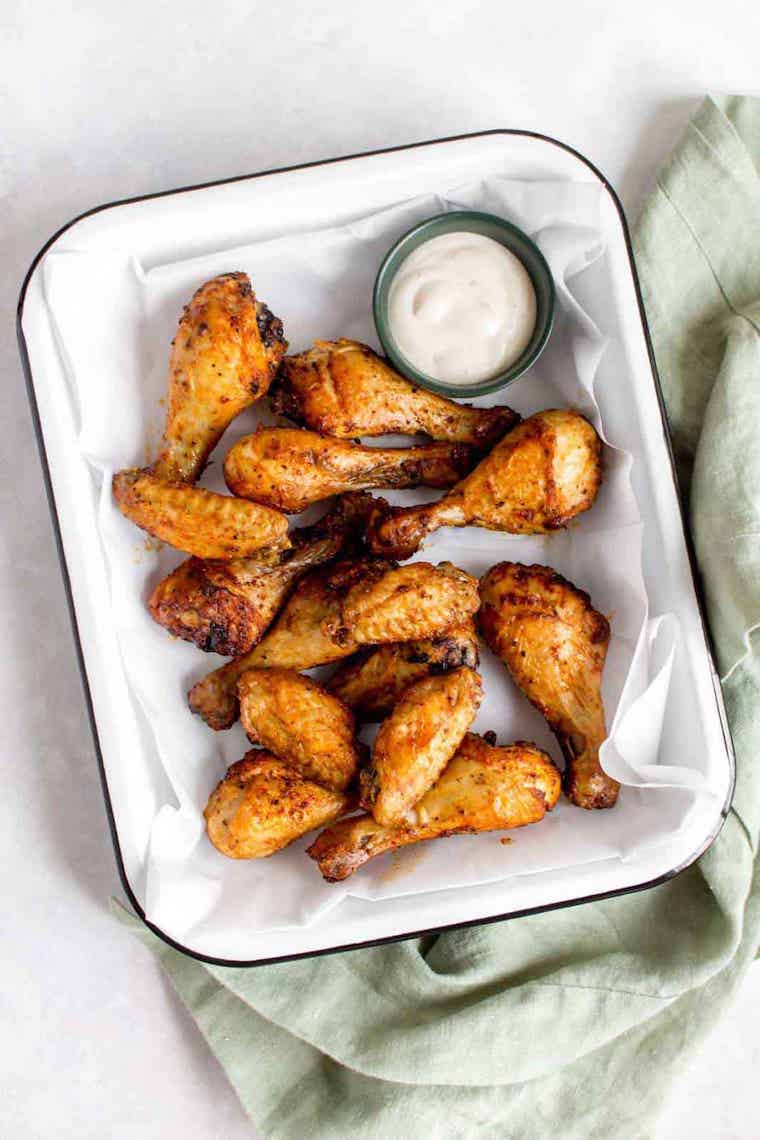 Air Fryer Chicken Wings from Dizzy, Busy and Hungry