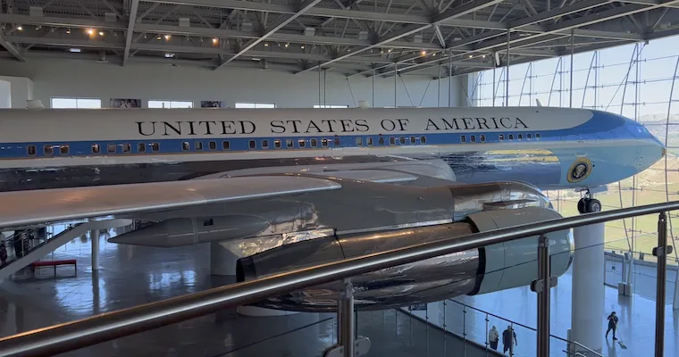 Air Force One, on display at the Reagan Library