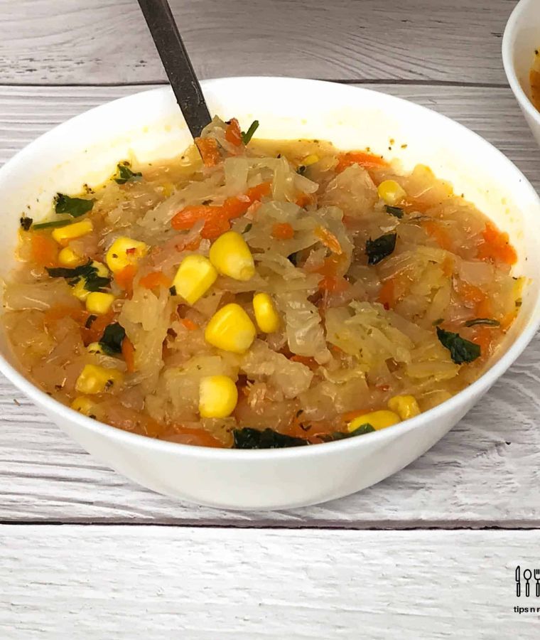 Cabbage Carrot Corn Soup | 3C Soup