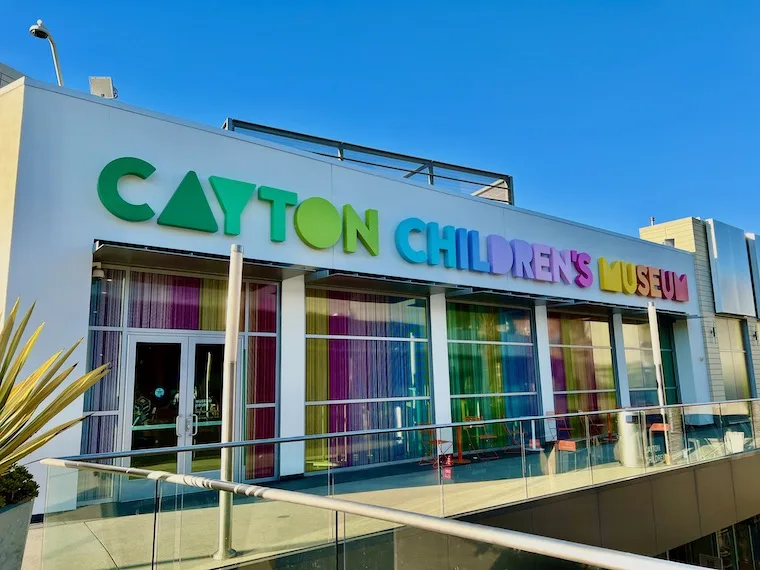 The colorful exterior of the Cayton Children's Museum in Santa Monica