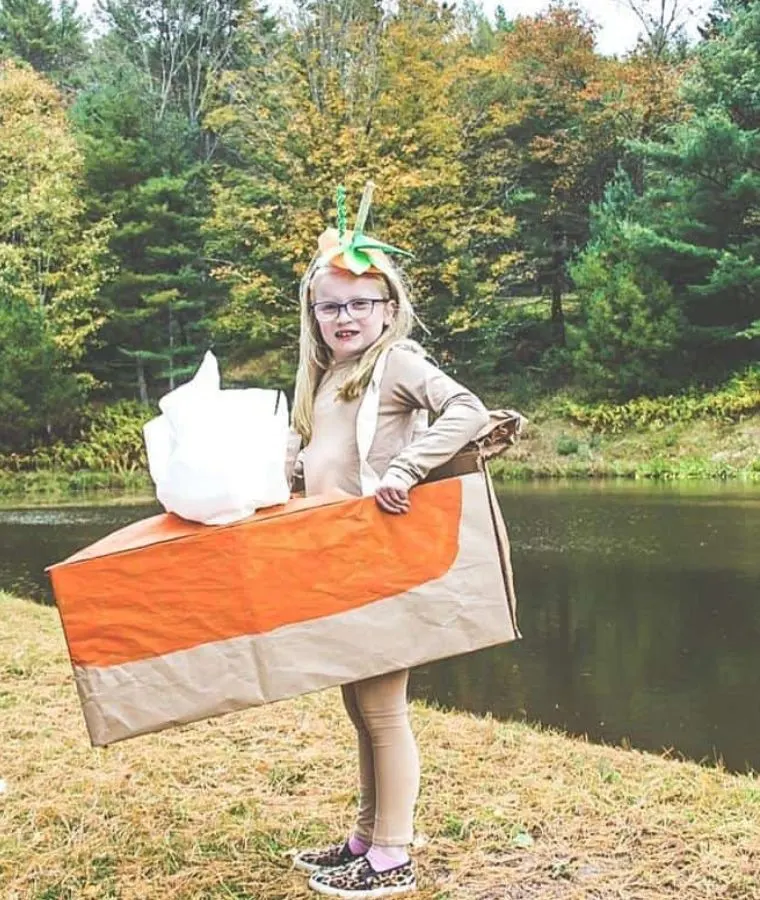 Easy DIY Halloween Boxtume: Pumpkin Pie