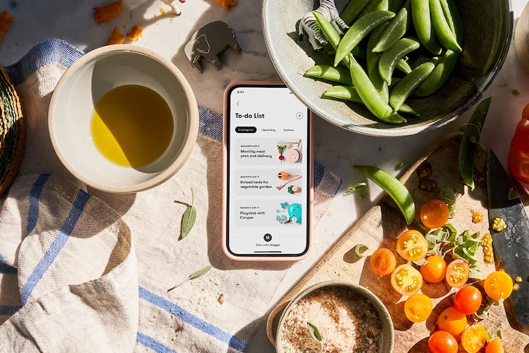 meal prep image with smartphone showing Yohana app