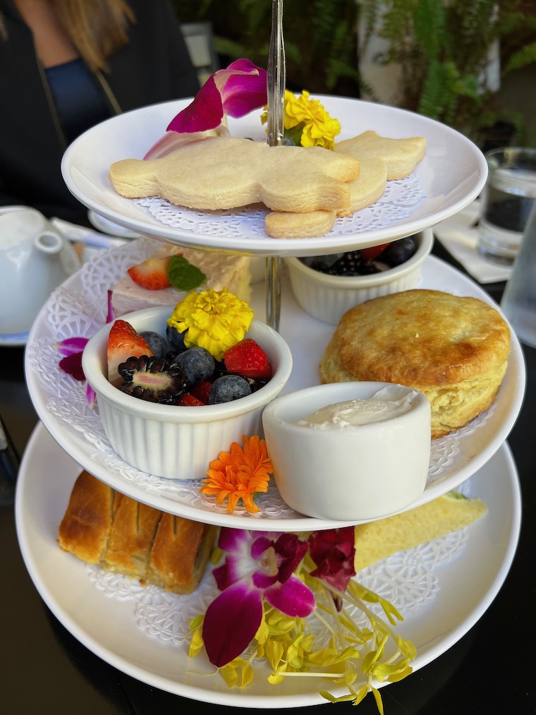 afternoon tea service at the Cat and Fiddle