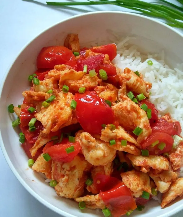 10 Minute Chinese Tomato Egg Stir Fry