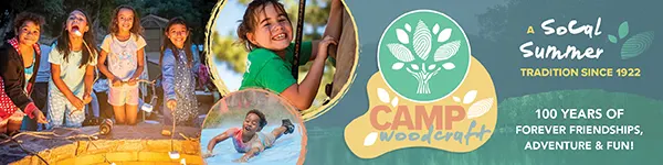 CampWoodcraft summer camp banner ad 2023