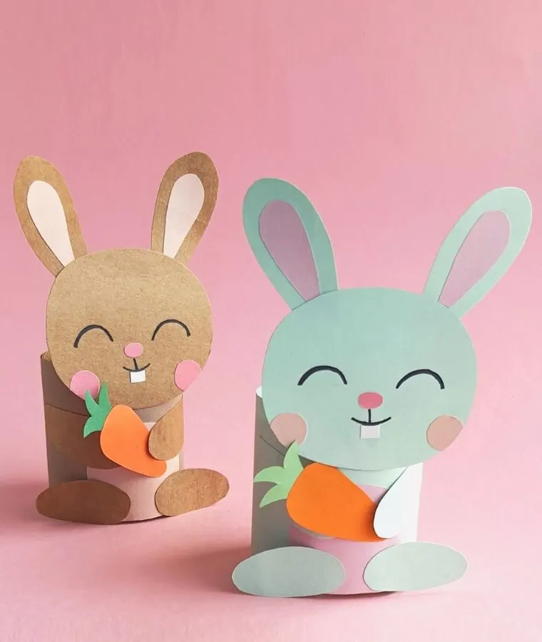 Easy Toilet Paper Roll Bunnies: A Cute Easter Bunny Craft for Kids!