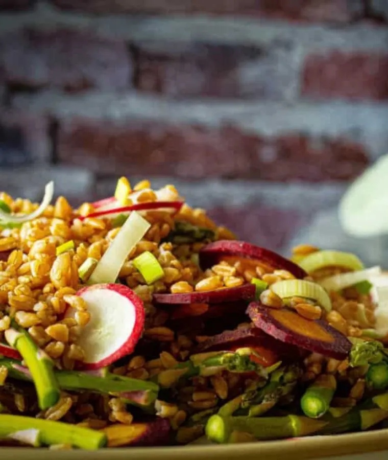 Farro Salad with Spring Vegetables