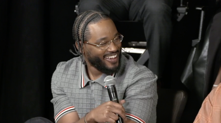 Producer Ryan Coogler at the Creed 3 press conference on Zoom