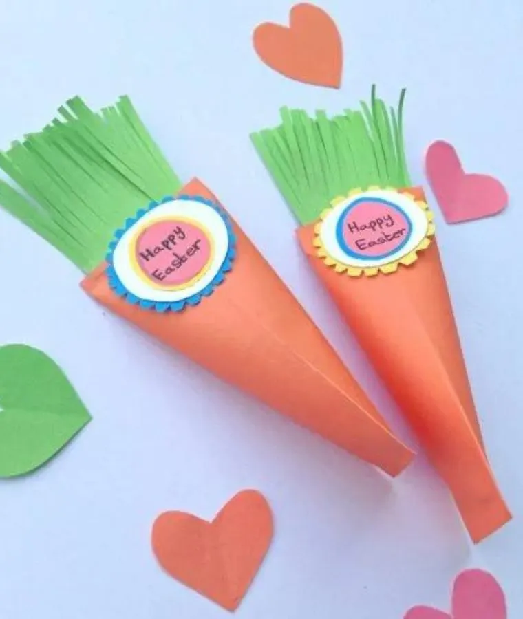 Easter Carrot Treat Box Paper Craft