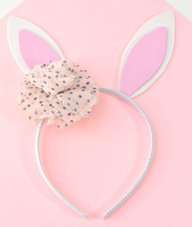 Super Easy DIY Bunny Headband For Kids