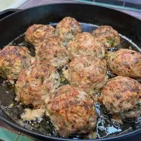 gluten free meatballs right out of the oven