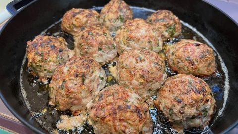 gluten free meatballs right out of the oven