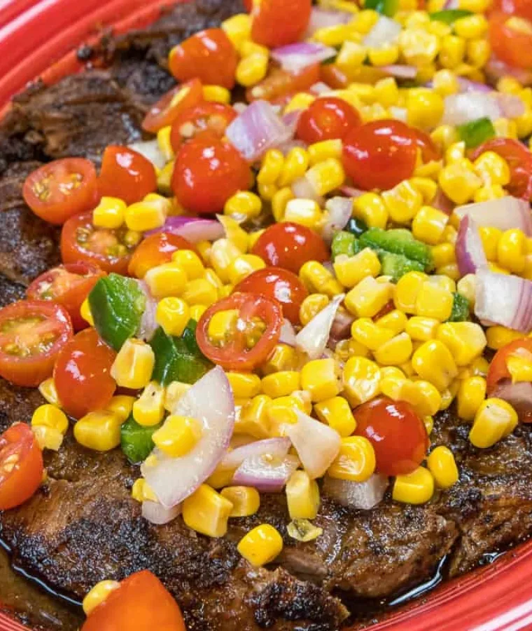 Broiled Flank Steak (with Corn Salsa)