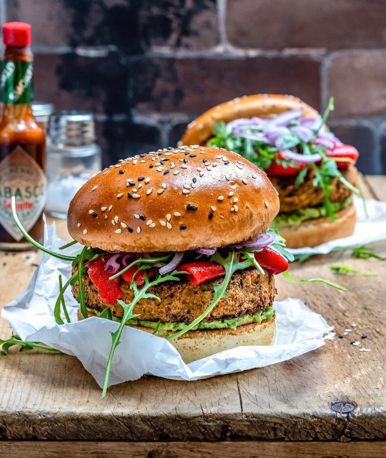 Easy Veggie Burger Recipe (Vegan & Healthy)
