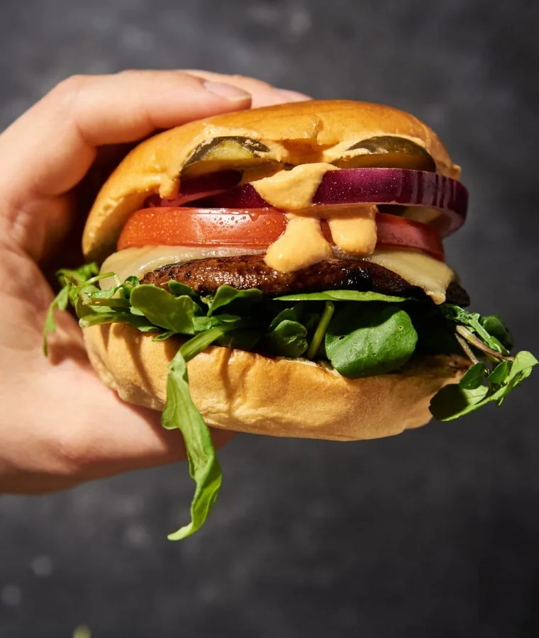 Epic Portobello Mushroom Burger | Grilled, Oven or Stovetop