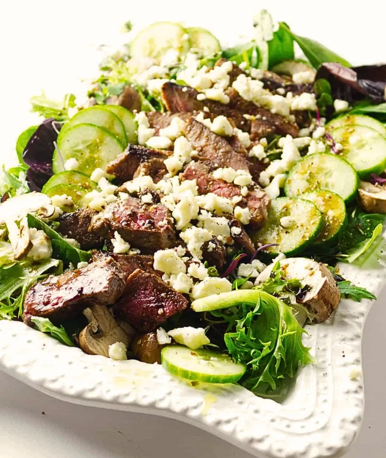 Grilled Steak Salad with Feta