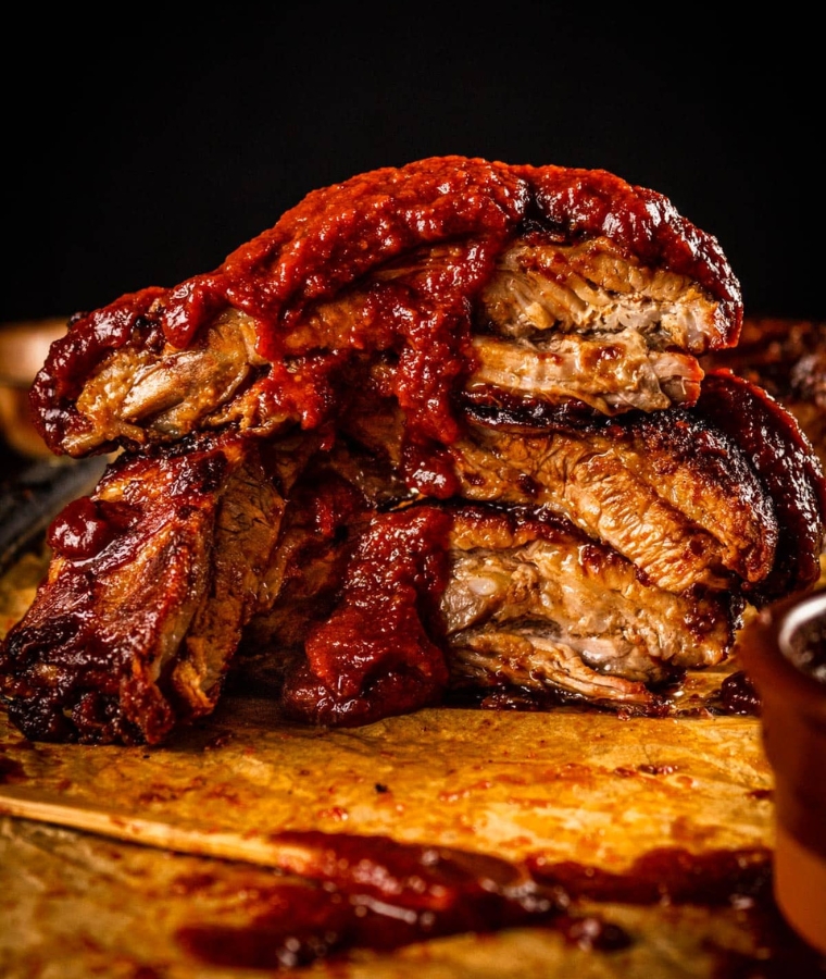 St Louis Ribs With Homemade Barbecue Sauce
