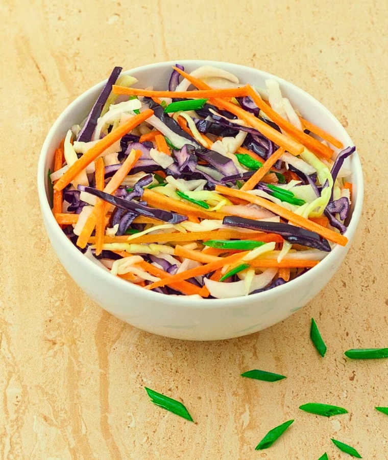 5-Minute No Mayo Coleslaw (Egg-Free and Dairy-Free)