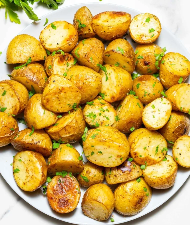 Air Fryer Roasted Baby Potatoes