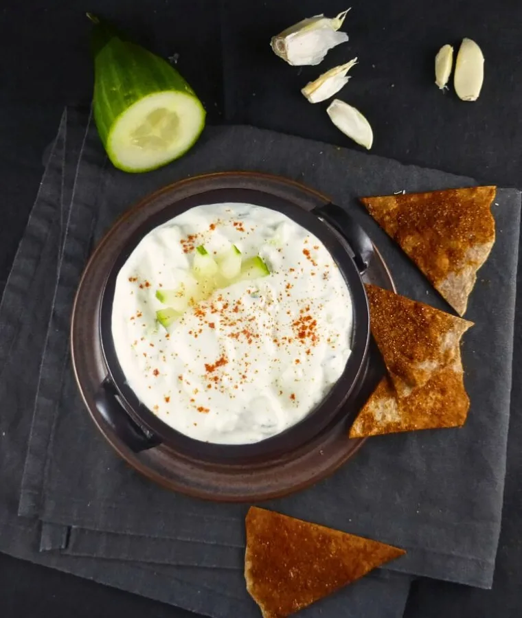 Tzatziki Dip (Greek Yoghurt, Garlic & Cucumber) TZATZIKI DIP