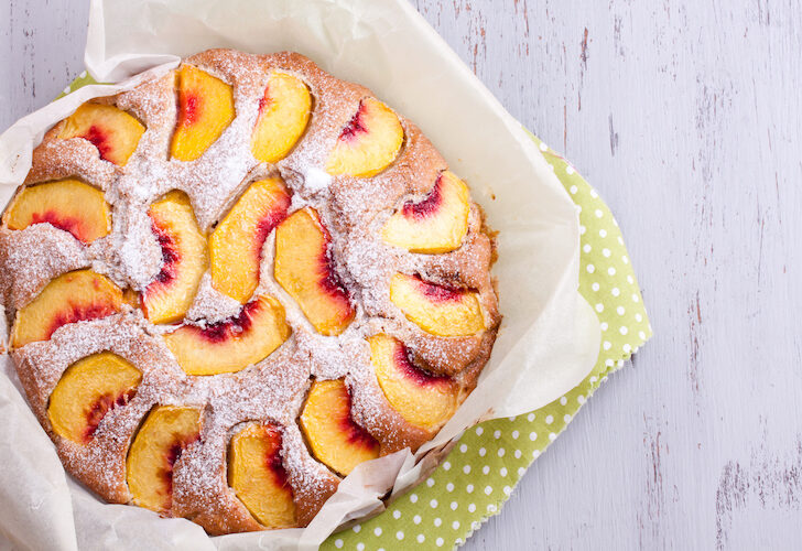 peach cake dessert recipes featured image
