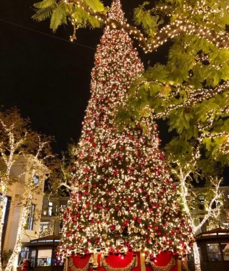 A Christmas Tree at The Grove LA