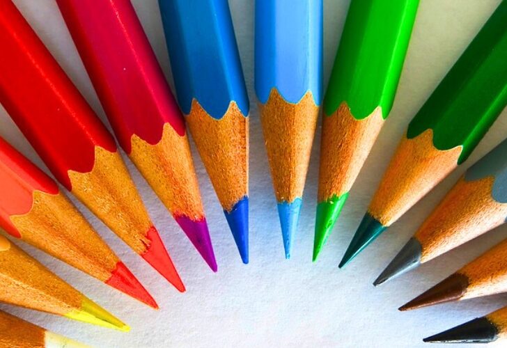 colored pencils