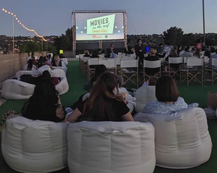 Movies on the Roof at Westfield Fashion Square