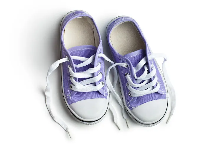 purple baby sneakers 