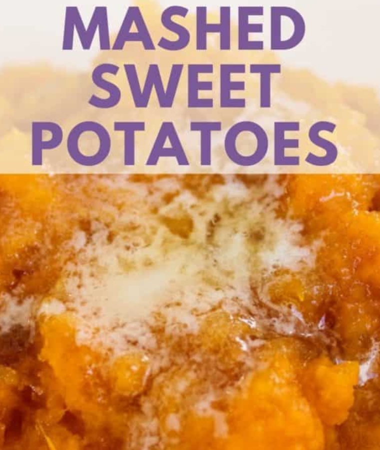 Crockpot Mashed Sweet Potatoes With Brown Sugar and Butter